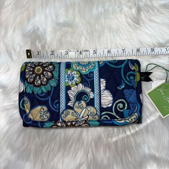Vera Bradley Mod Floral Blue Wallet Shoulder Crossbody Strap - Picture 6 of 6